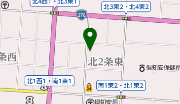 後志金属工業株式会社の地図画像