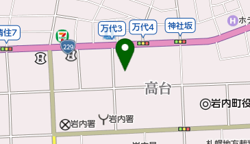 日本キリスト教団岩内教会の地図画像