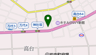 米津履物店の地図画像