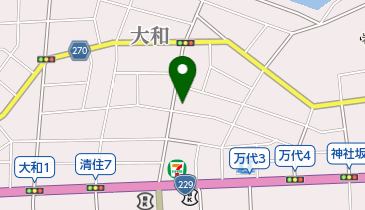 まい美容室の地図画像