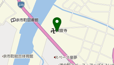 日本基督教団余市教会の地図画像