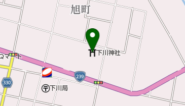 下川神社の地図画像