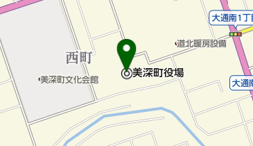 美深町職員労働組合の地図画像