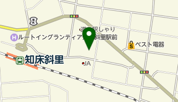 斜里町農協美容室の地図画像