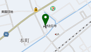 法傳寺の地図画像