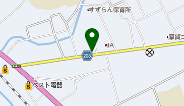 岩原理容院の地図画像