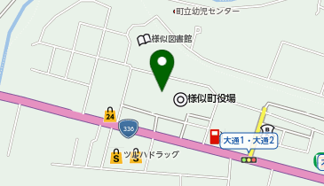 様似町中央公民館の地図画像