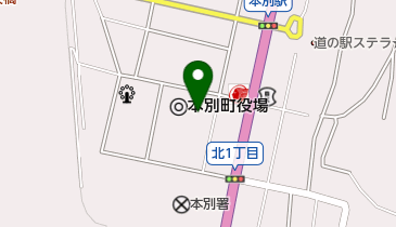 本別消防署の地図画像