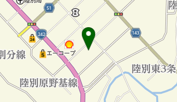 陸別町農協の地図画像