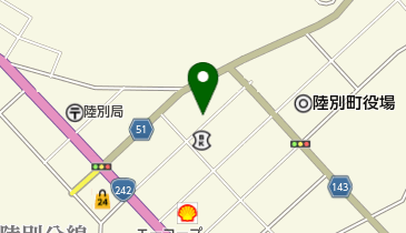 陸別町森林組合の地図画像