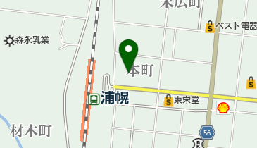 浦幌町コスミックホールの地図画像