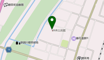 標茶町開発センター・標茶町コンベンションホールうぃずの地図画像