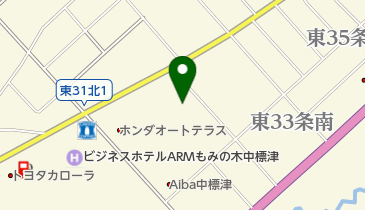 夢広場中標津店ホールの地図画像