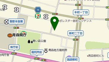 青森県印刷工業組合の地図画像