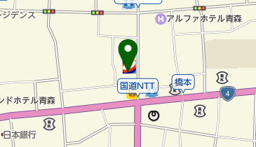 日本キリスト教団青森教会の地図画像