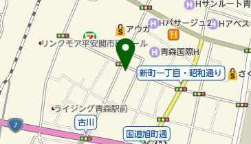 秋山靴店の地図画像