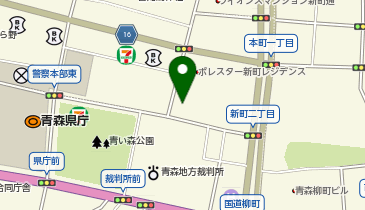 青森県商工会連合会の地図画像
