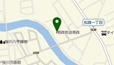 青森放送労組の地図画像