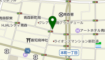 津川食料品店の地図画像