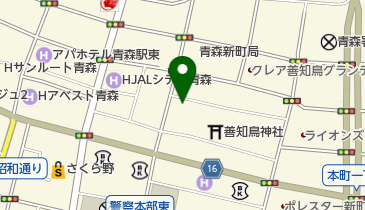 東奥日報社観光部の地図画像