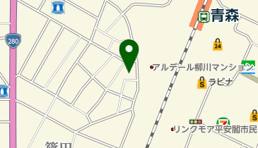 はれやま食堂の地図画像