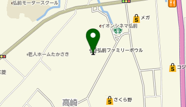 モンベル弘前店の地図画像