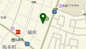 松緑神道大和山弘前道場の地図画像