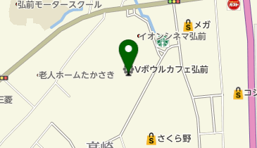 弘前ファミリーボウルの地図画像