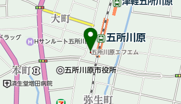 五所川原商工会議所の地図画像
