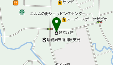 五所川原労働基準監督署の地図画像