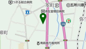 五所川原市役所 働く婦人の家保健センターの地図画像