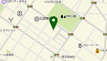 三沢市役所 総合体育館の地図画像