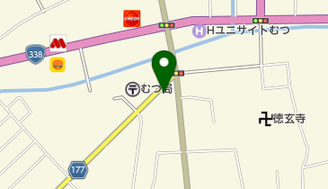 八木橋ふとん店の地図画像