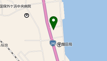 蟹田牛乳の地図画像