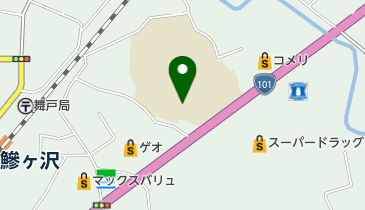 鯵ヶ沢町役場 学校給食センターの地図画像