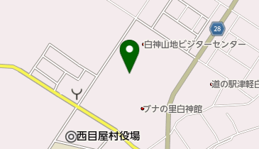 環境省白神山地世界遺産センターの地図画像