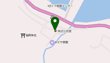 風間浦村役場 下風呂公民館の地図画像