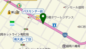 養老乃瀧中ノ橋通店の地図画像