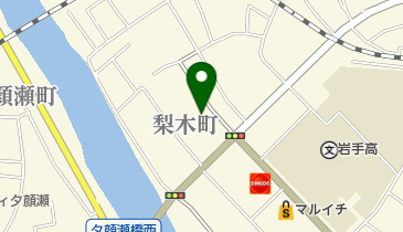 谷地舘ガラス店の地図画像