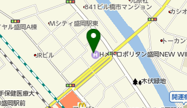 株式会社日比谷花壇 ホテルメトロポリタン盛岡ニューウィング店の地図画像