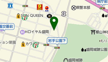 岩手県牛乳普及協会の地図画像