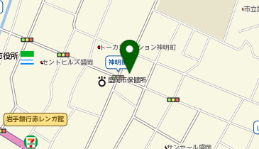 岩手県農業会議の地図画像