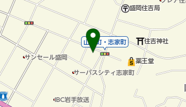 岩手県立学校事務職員組合の地図画像