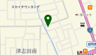 アザレ化粧品岩手本舗の地図画像