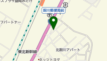 おくやま食料品店の地図画像