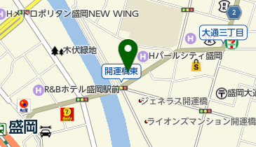 HAKKA盛岡店の地図画像