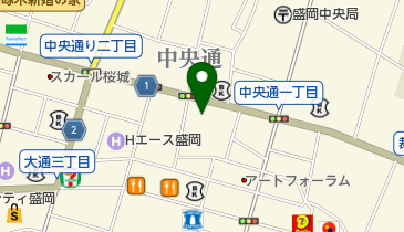 岩手県生命保険協会の地図画像