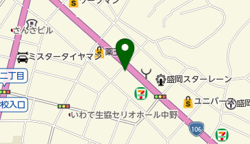 なかのユニオン薬局の地図画像