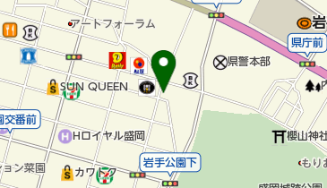 デザイナーズブランド古着ジー・ジー盛岡店の地図画像