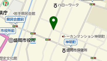 理容ヒラサワの地図画像